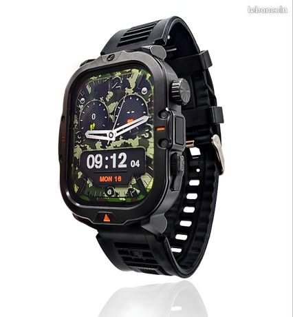 Montre Connectée Homme avec Lampe smartwatch