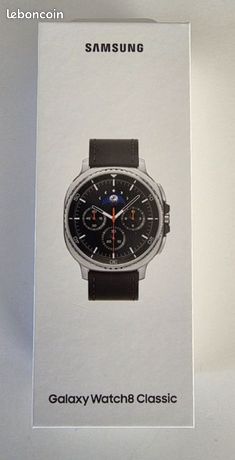 Montre Connectée Samsung Galaxy Watch 8 Classic Neuve (Noir) - Emballage Scellé