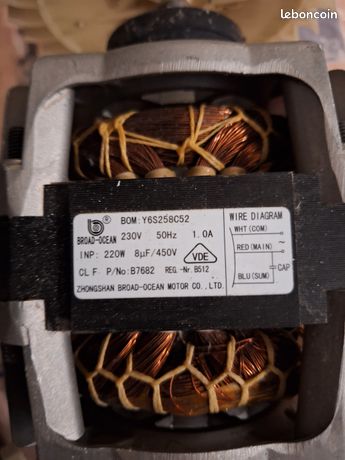 Moteur de seche linge