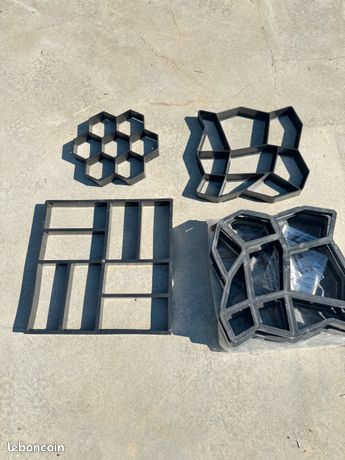 Moules empreintes béton