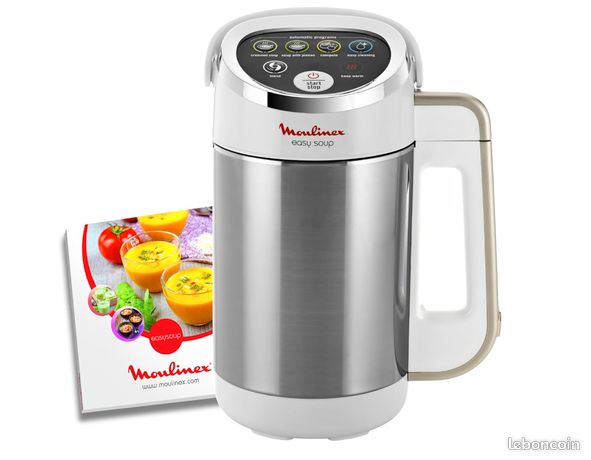 Moulinex Blender chauffant 1000 W Capacité 1.2 L 5 programmes automatiques Double paroi Soupe Velouté Compote Smoothie Maintien au Chaud