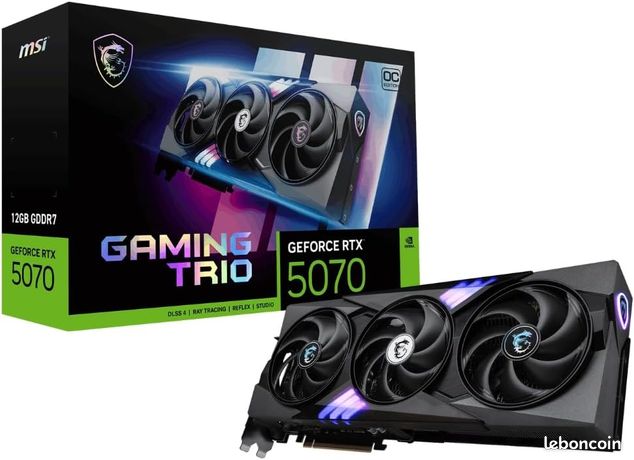 MSI NVIDIA GeForce RTX 5070 12G Gaming Trio Carte Graphique