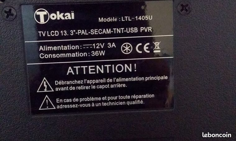 MULTIMEDIA TV ECRAN TELE Tokai LTL-1403S