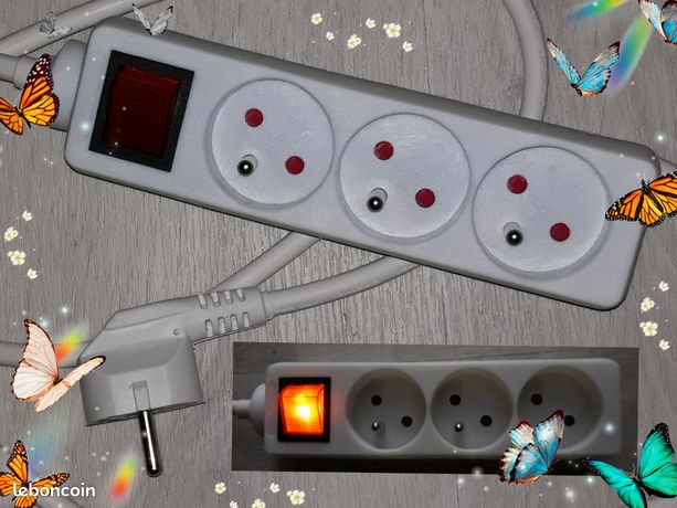 Multiprises avec interrupteur X3 Prises