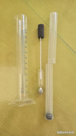 📏 Mustimètre et Eprouvette Graduée de 250mL (Neuf)