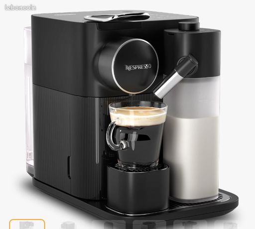 Nespresso delonghi gran lattissima noire café + réservoir LAIT NEUVE ENCORE DANS CARTON