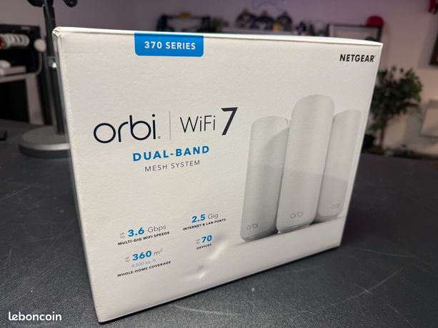 NETGEAR Orbi WIFI 7 370 series Répéteur wifi / Point d'accès & Routeur WIFI MESH