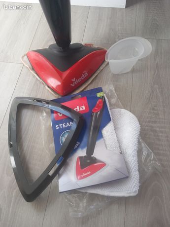 Nettoyeur à vapeur balai Vileda Steam Noir Rouge
