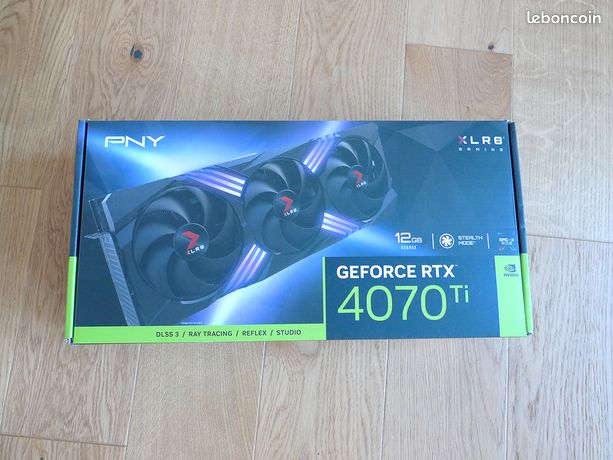 Neuf - Carte graphique PNY Nvidia GeForce RTX 4070 Ti 12Go XLR8 Gaming VERTO EPIC-X RGB