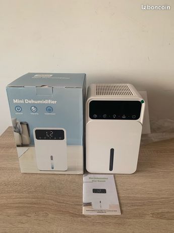 Déshumidificateur dair Aulverta 1500ml écran lcd minuterie 12h