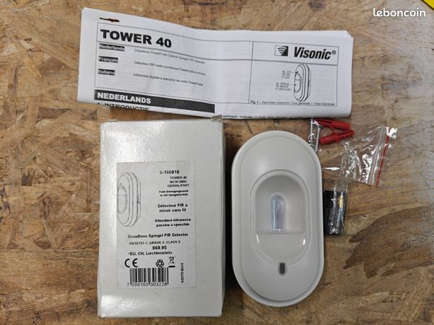 NEUF - Détecteur de mouvement Visonic Powermax TOWER-40 MCW
