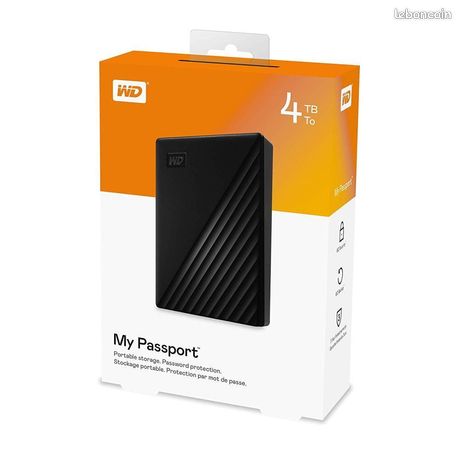 Disque dur 2.5'' externe portable 4 To WD My Passport USB 3.2