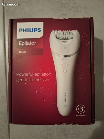 NEUF Epilateur sans fil Philips Serie 8000 etanche