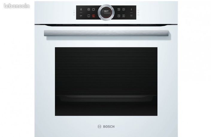 Neuf. Four Bosch 4D Série 8 multifonction blanc - miroir /A+ 71Lit. Ecran couleur- tactile