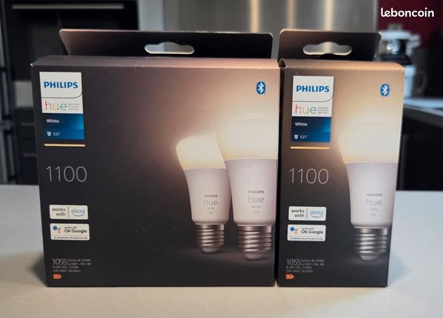 3 ampoules Philips Hue White 1100 +