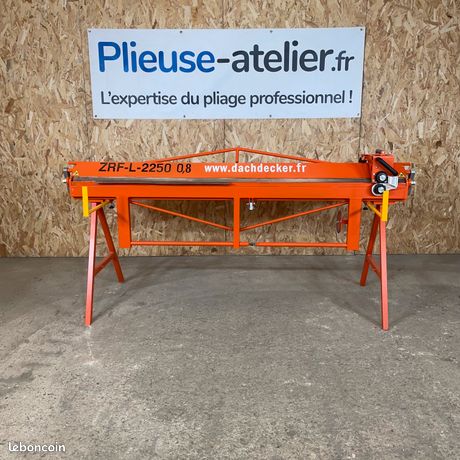 NEUF Plieuse 2m à zinc et bac acier manuelle ZRF-L 2m/08 + Roto-Cisaille OFFERTE