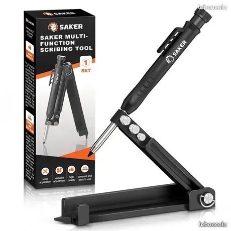 Neuf - Saker Outil de mise à niveau stylo de construction multifonctionnel crayon de charpentier outil de traçage Expédition possible