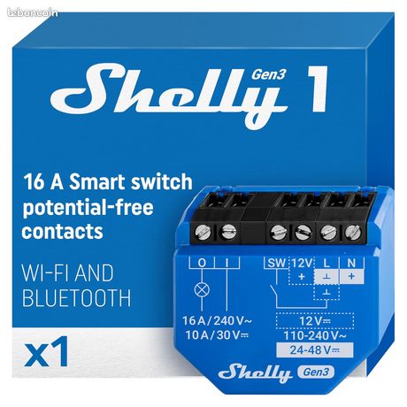 Shelly 1 Gen3 plusieurs unités s