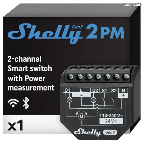 Shelly 2PM Gen3 plusieurs unités s