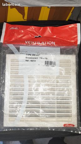 Nicoll grille de ventilation blanc