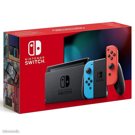 Nintendo Switch 32 Go reconditionnée avec boîte d'origine, accessoires et garantie