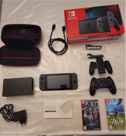 Nintendo Switch 1 + accessoires + jeux en supplément