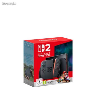 Nintendo Switch 2 Noir + Mario Kart World