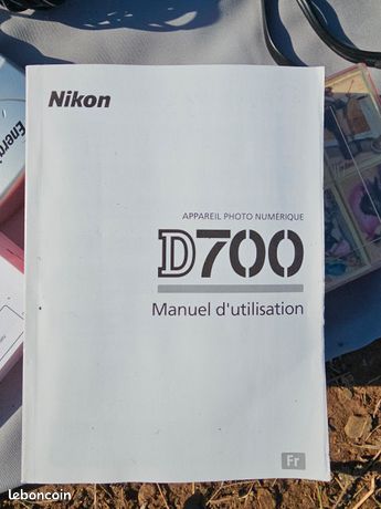 Notice documentation Nikon D700