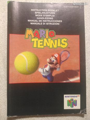 Notice Mario tennis nintendo 64 n64