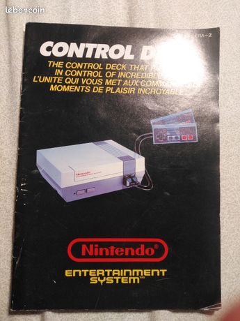 Notice nintendo nes control deck