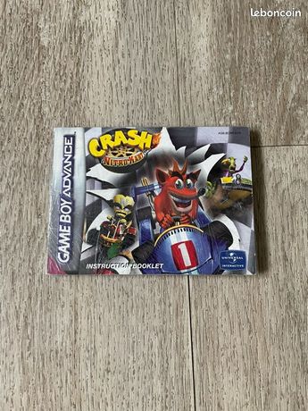 Notice Crash Nitro Kart Game Boy Advance