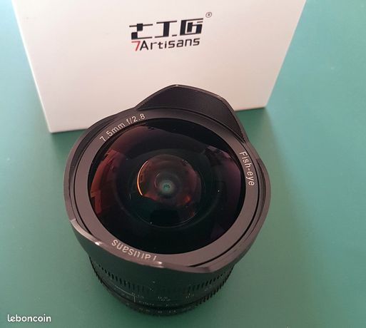 Objectif 7artisans 7.5 F2.8 fisheye neuf