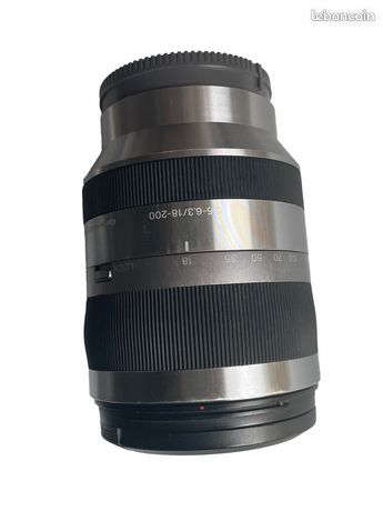Objectif zoom Sony E18-200 mm F35-63 SteadyShot