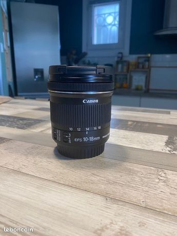 Objectif grand angle Canon EF-S 10-18 mm f/4.5-5.6 IS STM