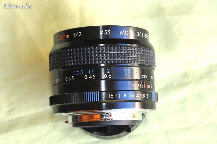 Objectif KIRON monture Pentax K f 2 / 28 mm