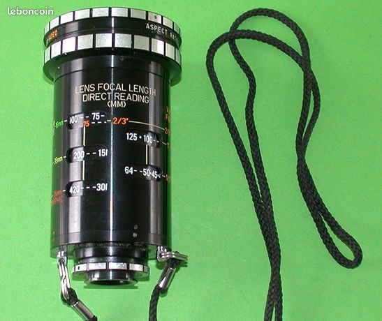Oculaire objectif de cadrage cinéma professionnel vintage Hollywood USA