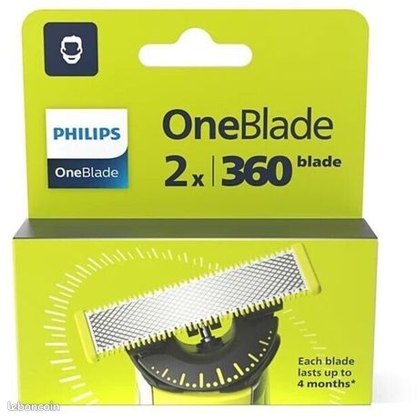 One Blade OneBlade 360 - 2 pack de 2 Lame de rechange PHILIPS Original NEUF QP420/50