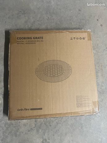 Onlyfire Grille de Barbecue en Fonte pour Weber Gourmet BBQ