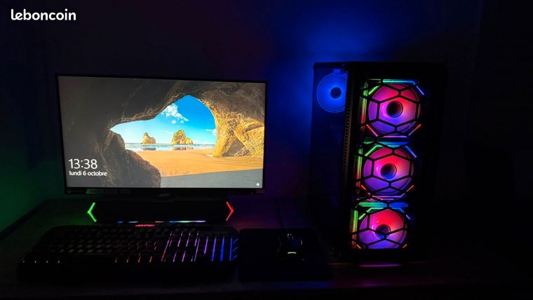 Ordinateur Gamer MegaportÉcran G-Master IIYAMA 25" Full HDClavier Gamer MegaportSouris Gamer MegaportHaut-Parleur Havit M19Description du système conforme photo