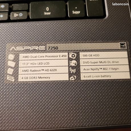Ordinateur portable ACER ASPIRE 7250