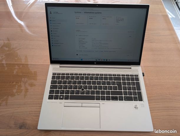 Ordinateur portable HP Elitebook 850 G7 + sacoche + accessoires