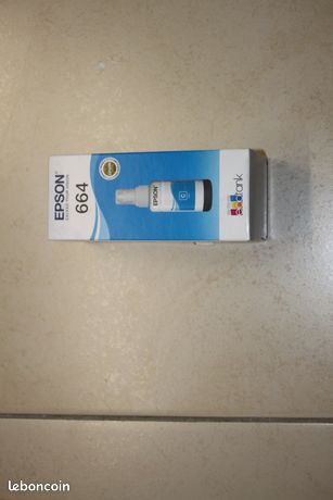 Original Epson Encre Cartouche T664 Cyan pour Ecotank