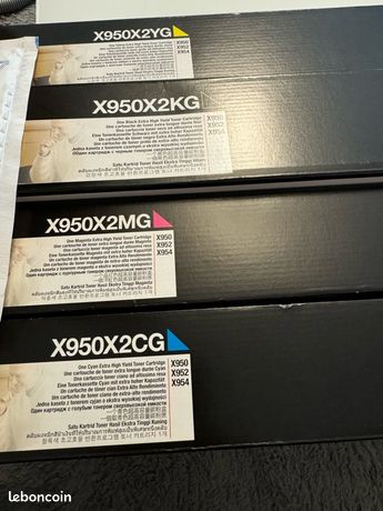 Lexmark X950X2KG Toner noir bleu magenta jaune