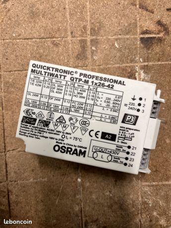 Osram quicktronic ballast electronique quicktronic multiwatt 1x26-42
