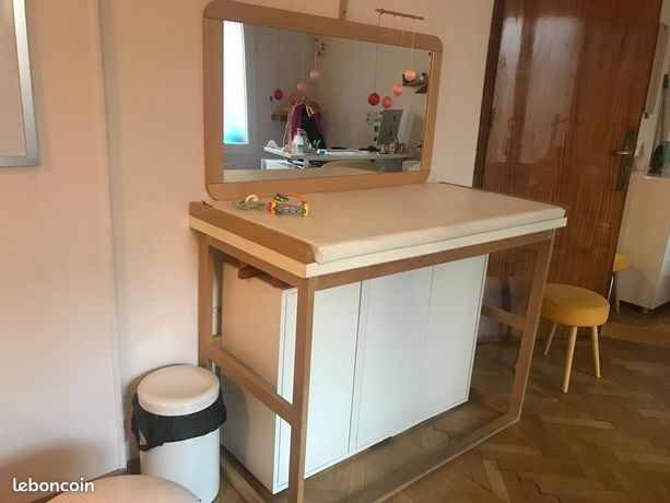 OSTEOPATHE très belle table à Langer bois massif faite sur mesure