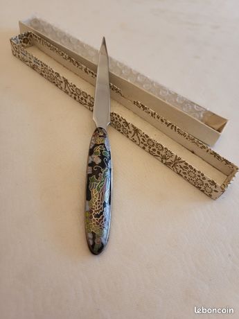 Ouvre enveloppe manche en cloisonné