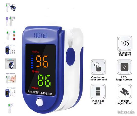 Oxymètre bleu