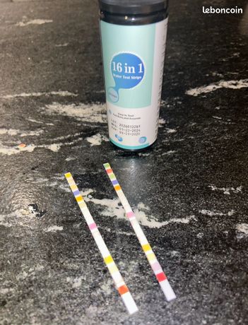 Pack 100 bandelettes test d'eau potable 16 en 1 bandelette de qualité de l'eau domestique piscine spa nitrate PH dureté entretien