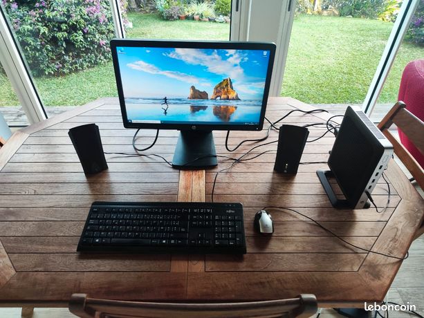 Pack bureautique PC HP complet avec écran + accessoires prêt à lemploi
