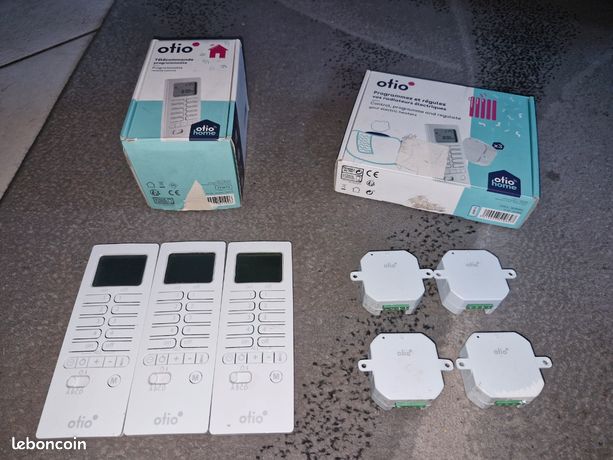 Pack chauffage connecté avec télécommande thermostat et modules de chauffage Otio